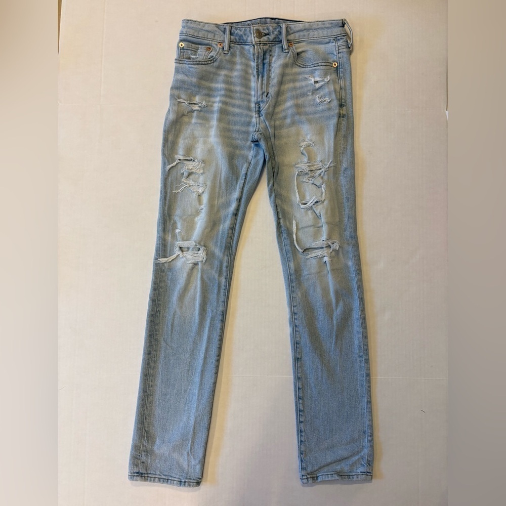 American Eagle Airflex + distressed men’s jeans size 30x32